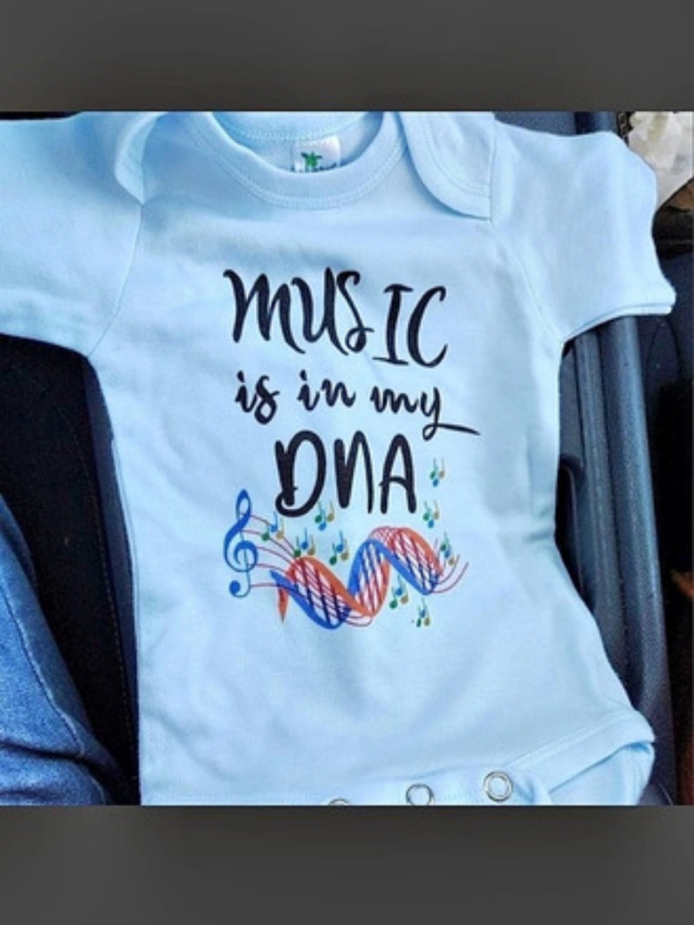 Blue Baby Bodysuit 0-3 Months